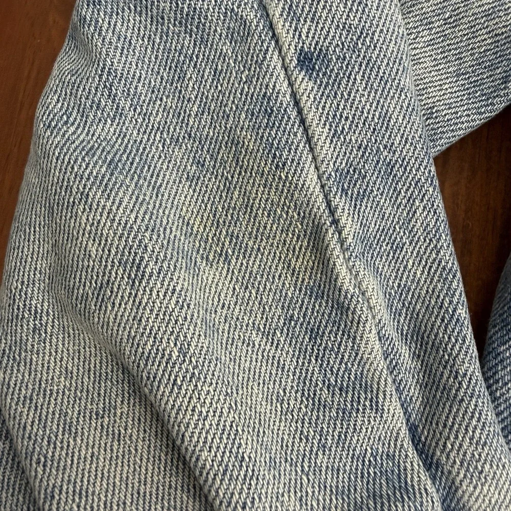 Free People Dillon Frayed Denim Jean Jacket Jasmine Wash Size Small - Picture 4 of 13